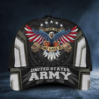 Veteran American Flag Hat Proud US Military Eagle United States Army Hat All Gave Some Some Gave All Patriotic Cap Army Veterans Day Gifts Hat Classic Cap Hat - Thegiftio