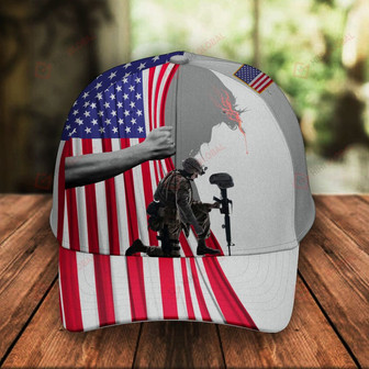 Veteran American Flag Hat Proud US Military Jesus Veteran Hat Classic Cap Hat - Thegiftio UK