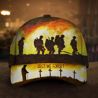 Veterans Lest We Forget Hat For Men Remembrance Day Military Patriotic Hat Classic Cap Hat - Thegiftio UK