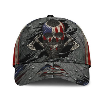 Viking American Flag Classic Cap Unisex Hat, Classical Cap, Women And Men Cap Hat - Thegiftio UK