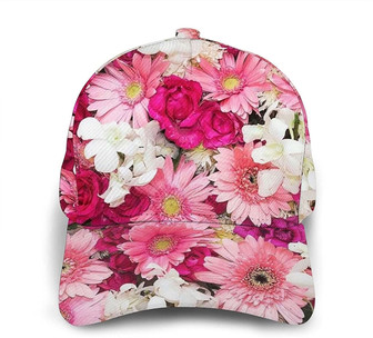 Vintage Floral Classic Baseball Cap Adjustable Twill Sports Dad Hats for Unisex Hat - Thegiftio UK