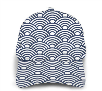 Waves Pattern Print Classic Baseball Cap Adjustable Twill Sports Dad Hats for Unisex Hat - Thegiftio UK