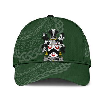 Wethers Coat Of Arms Irish Family Crest St Patrick's Day Hat Classic Cap Hat - Thegiftio UK