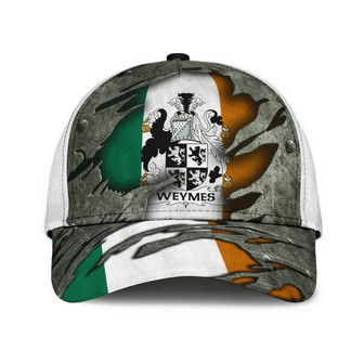 Weymes Coat Of Arms Irish Family Crest Hat Classic Cap Hat - Thegiftio UK