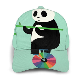 Wheelbarrow Panda Print Casual Baseball Cap Adjustable Twill Sports Dad Hats for Unisex Hat - Thegiftio