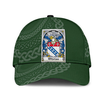 Whelan Coat Of Arms Irish Family Crest St Patrick's Day Hat Classic Cap Hat - Thegiftio UK