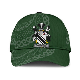 Whitfield Coat Of Arms Irish Family Crest St Patrick's Day Hat Classic Cap Hat - Thegiftio UK