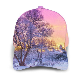Winter Print Casual Baseball Cap Adjustable Twill Sports Dad Hats for Unisex Hat - Thegiftio UK