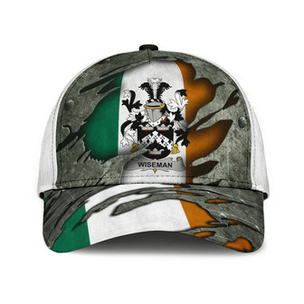 Wiseman Coat Of Arms Irish Family Crest Hat Classic Cap Hat - Thegiftio UK