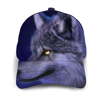 Wolf Print Classic Baseball Cap Adjustable Twill Sports Dad Hats for Unisex Hat - Thegiftio