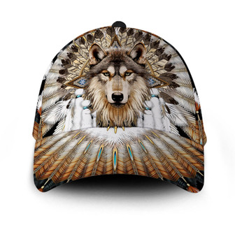 Wolf Native American Hat Classic Cap Hat - Thegiftio