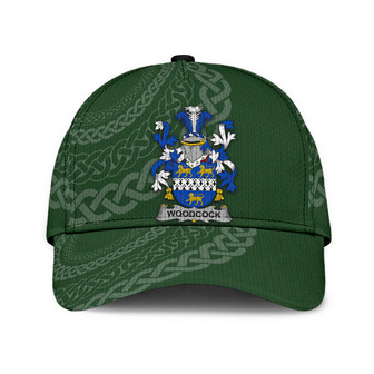 Woodcock Coat Of Arms Irish Family Crest St Patrick's Day Hat Classic Cap Hat - Thegiftio UK