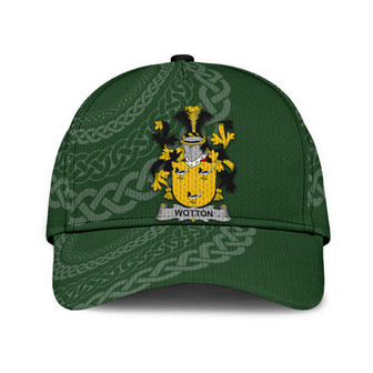Wotton Coat Of Arms Irish Family Crest St Patrick's Day Hat Classic Cap Hat - Thegiftio UK