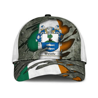 Woulfe Coat Of Arms Irish Family Crest Hat Classic Cap Hat - Thegiftio UK