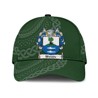 Woulfe Coat Of Arms Irish Family Crest St Patrick's Day Hat Classic Cap Hat - Thegiftio UK