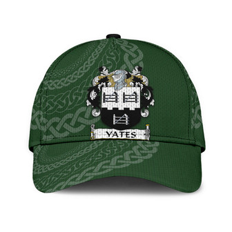 Yates Coat Of Arms Irish Family Crest St Patrick's Day Hat Classic Cap Hat - Thegiftio UK