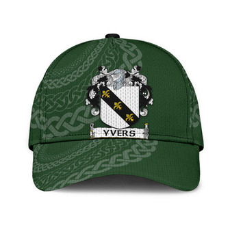 Yvers Coat Of Arms Irish Family Crest St Patrick's Day Hat Classic Cap Hat - Thegiftio UK