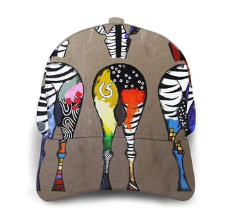 Funny Back of Zebras Print Classic Baseball Cap Adjustable Twill Sports Dad Hats for Unisex Hat - Thegiftio