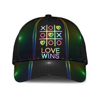 Baseball Cap For LGBTQ, LGBT Love Wins Printing Baseball Cap Hat, Gay Man Gifts Hat - Thegiftio UK