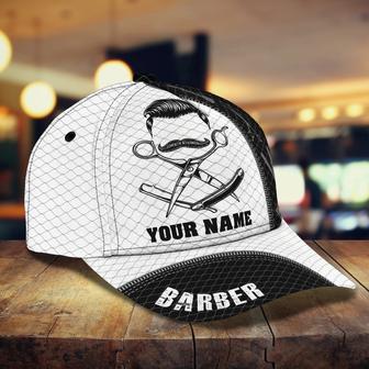 Custom Barber Cap For Men, Woman Barber Cap Hat, All Over Print Baseball Barber Cap Hat - Thegiftio UK