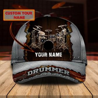 Custom Baseball Cap Hat For Drummer, Drum Caps Hats, Birthday Present To Drum Lovers, Drummer Gifts Hat - Thegiftio UK