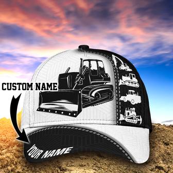 Custom Heavy Equipment Classic Cap For Men And Women, Excavator Full Printed Baseball Cap Hat, Excavator Cap Hat - Thegiftio UK