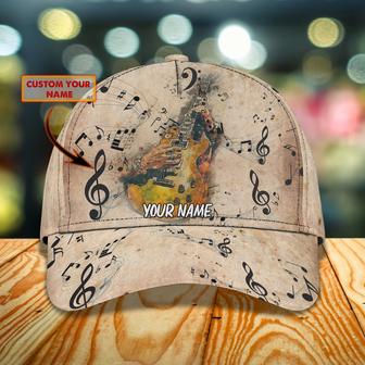 Custom Name Baseball Guitar Cap For Men And Woman, Musican Cap, Guitarist Cap Hat For Summer Hat - Thegiftio UK