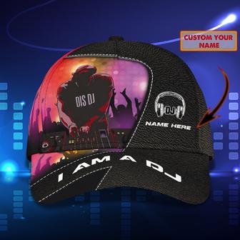 Customized Baseball Cap For Dj Man And Woman, I Am A Dj, Dj Cap Hat, Gift For A Disc Jockey Hat - Thegiftio UK