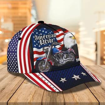 Customized Eagle Biker Baseball Cap for Man , Motorcycle Hat for Him Hat - Thegiftio UK