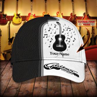Customized Name Guitar Classic Cap Hat Full Printed For Man And Woman, Guitar Music Creative Baseball Cap Hat - Thegiftio UK