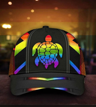 Gay Pride Accessories, Sea Turtle You Are Loved LGBT Printing Baseball Cap Hat, Baseball Cap For Lgbt Hat - Thegiftio