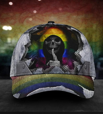 Gay Pride Classic Cap, The Death Keep Silent LGBTQ Printing Baseball Cap Hat, Lesbian Hat Cap Hat - Thegiftio UK