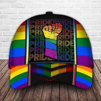 LGBT Cap Fight For Rights Pride LGBTQ Printing Baseball Cap Hat, Gay Pride Accessories Hat - Thegiftio UK