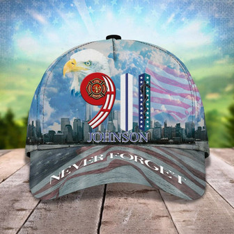 Personalized 9/11 Firefighter Baseball Cap Never Forget All Gave Some Gave All Hat - Thegiftio UK