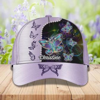 Personalized Butterfly Baseball Cap for Her, Butterfly Hat for Girlfriend Birthday Hat - Thegiftio UK
