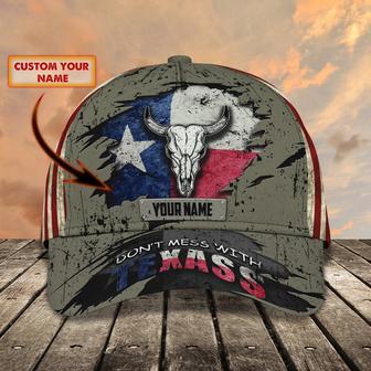 Personalized Classic Cap Dont Mess With Texas, Texas Baseball Cap, Texas Cap Hats Hat - Thegiftio UK
