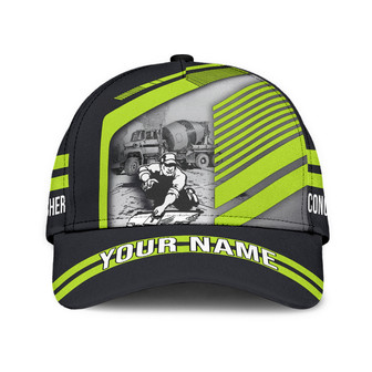 Personalized Concrete Finisher With Poured Concrete Classic Hat Baseball Cap For Men And Women, Concrete Cap Hat - Thegiftio UK