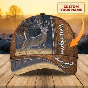 Personalized All Over Printed Deer Hunting Cap Hat, Deer Hunting Baseball Cap, Hunting Cap Hat - Thegiftio UK