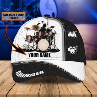 Personalized Full Print Drum Cap Hat, To My Husband Drummer Gift, To My Boy Drummer, Drummer Cap Hat - Thegiftio UK