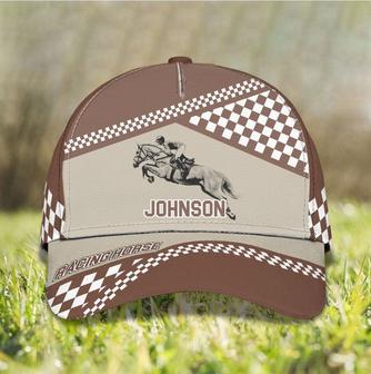 Personalized Horse Riding Cap for Horse Racing Athlete Horse Hat for Him Hat - Thegiftio UK