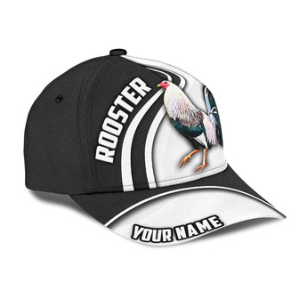 Personalized Name Full Printed Mexican Rooster Cap Hat, Mexico Chicken Baseball Cap Hat - Thegiftio