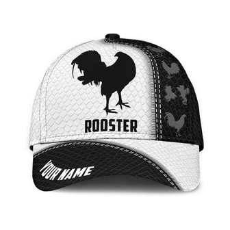 Premium Personalized Rooster Printed Baseball Cap Hat, Chicken Cap Hat - Thegiftio