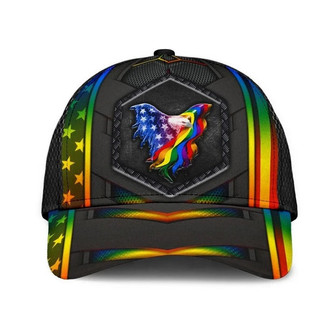 Pride Baseball Cap, Love Who You Want Eagle LGBT Printing Baseball Cap Hat - Thegiftio