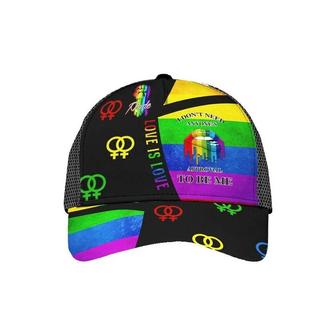 Pride Cap For Her, Lesbian Cap I Don't Need Anyone's Approval To Be Me Printing Baseball Cap Hat - Thegiftio UK