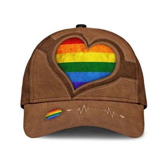 Pride Cap For Lesbian, Gaymer Best Gifts, Be Proud Be Visible Lgbt All Over Printed Baseball Cap Hat - Thegiftio UK