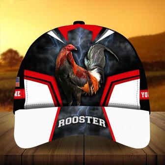 Super Cool Rooster Cap Multicolor Personalized Name For Rooster Lover Baseball Cap Hat - Thegiftio UK