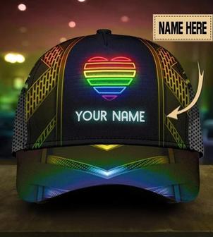 Custom Name Gay Baseball Cap, Being Gay Is A Blessing Lgbt Printing Baseball Cap Hat - Thegiftio