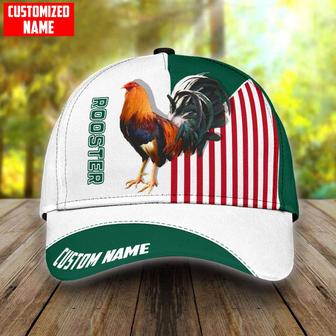 Custom Name Rooster Mexico All Over Printed Baseball Cap Hat Classic Cap For Chicken Lover Hat - Thegiftio