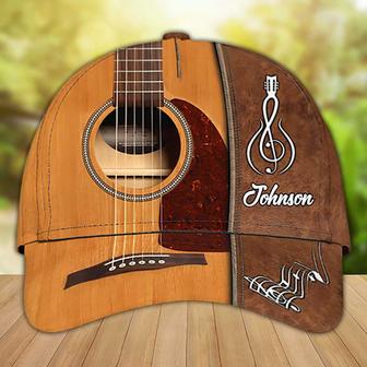 Customized Guitar Cap for Him, Baseball Cap All Over Printed Gift for Guitar Lovers, Boyfriend Guitar Hat Gift for Birthday Hat - Thegiftio UK
