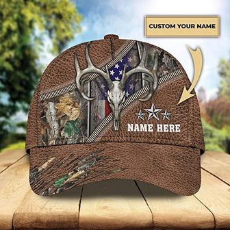 Personalized Vintage Hunting Graphic Print Hats for Hunters, Mens Womens Classic Cap Hat - Thegiftio